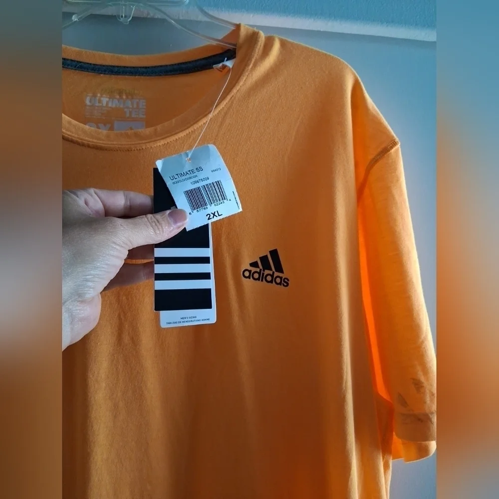 Adidas Ultimate Tee Yellow Crewneck New 2XL